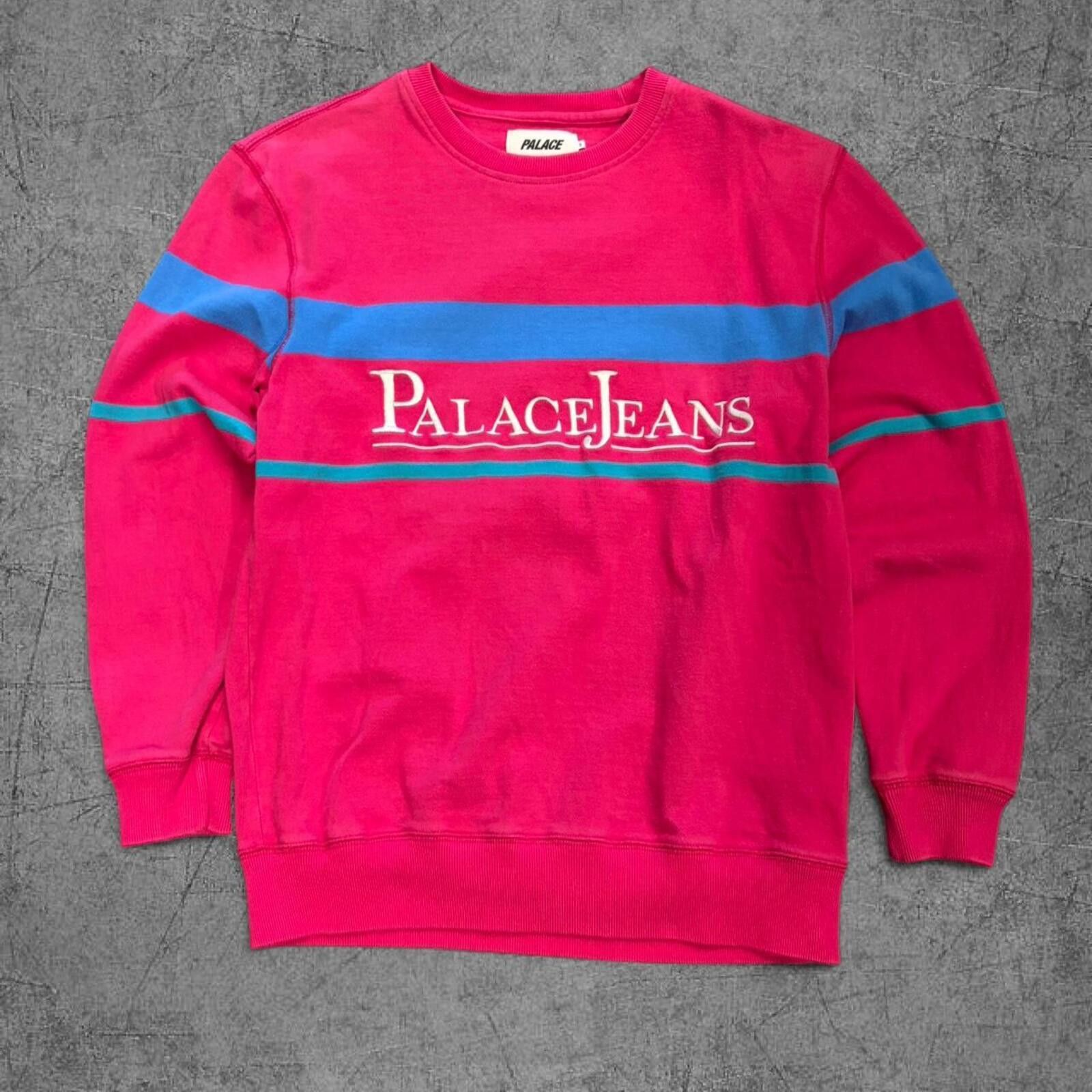 Palace Pink Palace Jeans Skate Crewneck Size US S / EU 44-46 / 1 - 2 Thumbnail