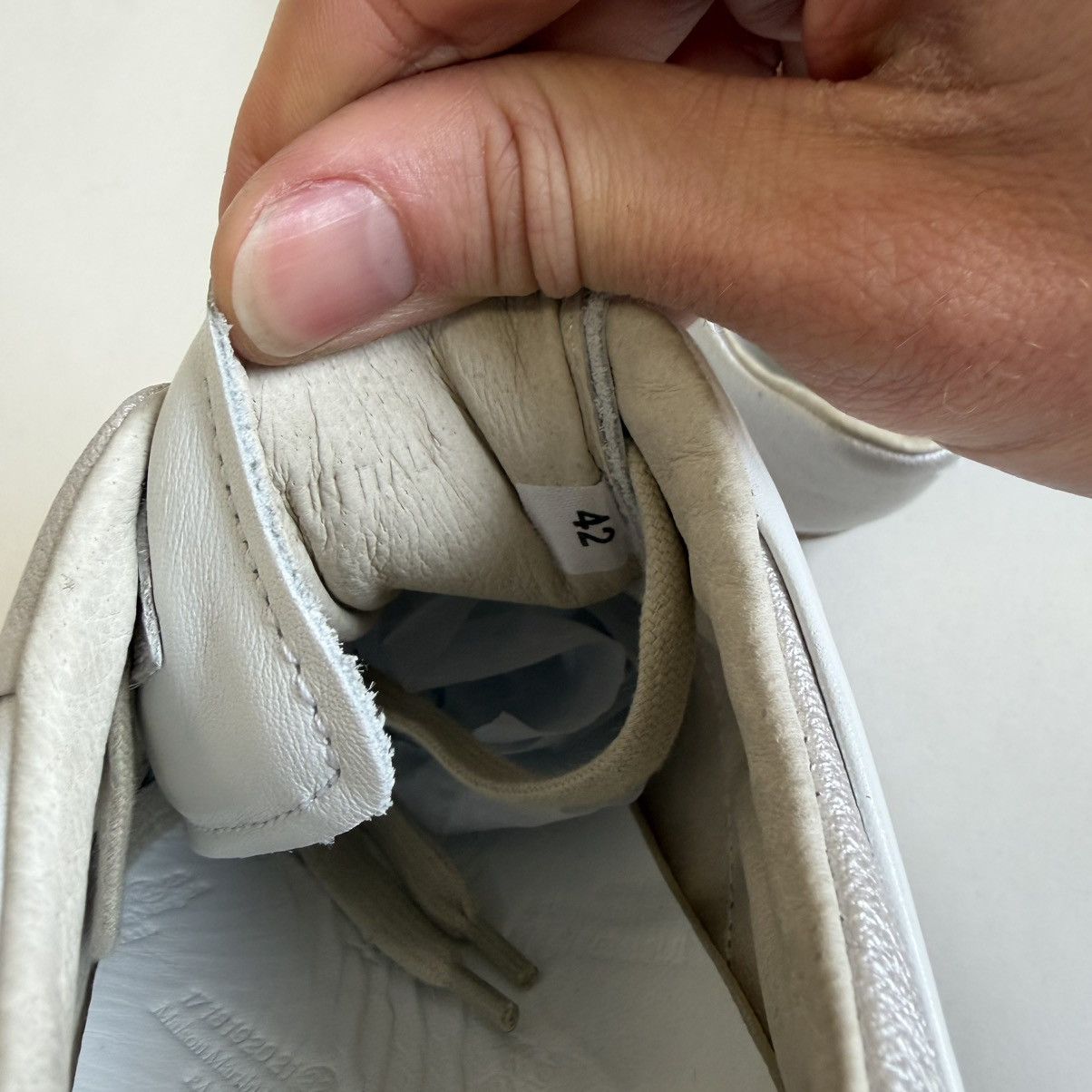 Maison Margiela S/S 10 Silver/White Striped GAT Sneakers Size US 9 / EU 42 - 20 Thumbnail