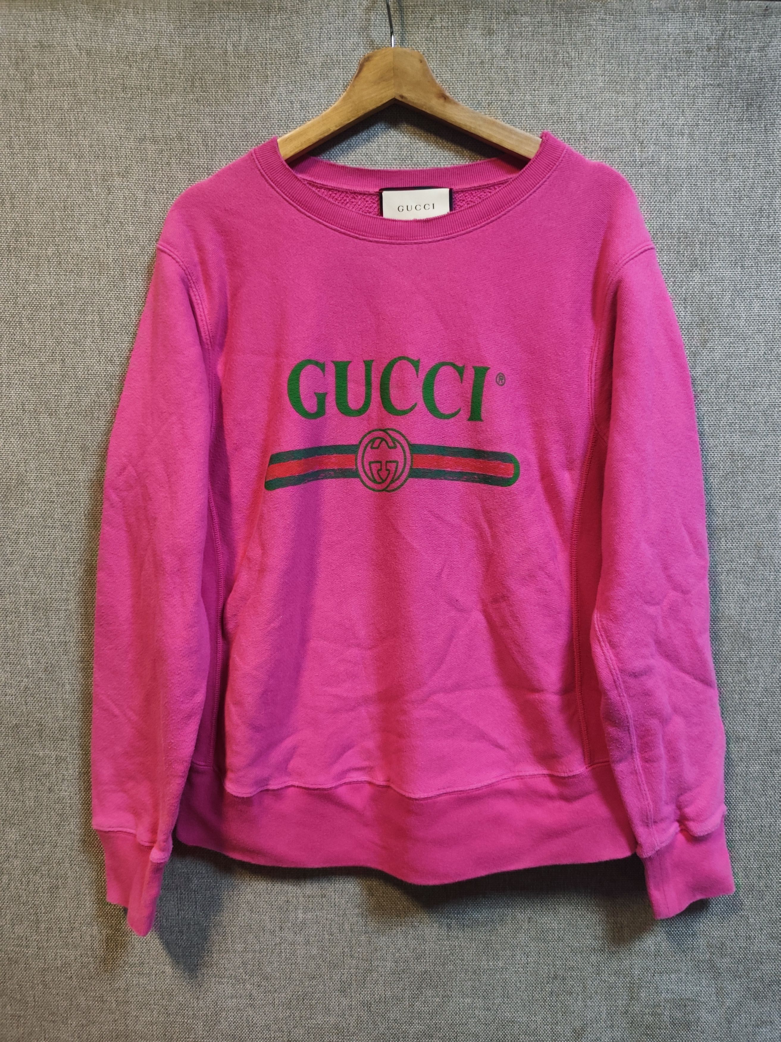 Gucci Gucci Pink Sweatshirt Size US S / EU 44-46 / 1 - 1 Thumbnail