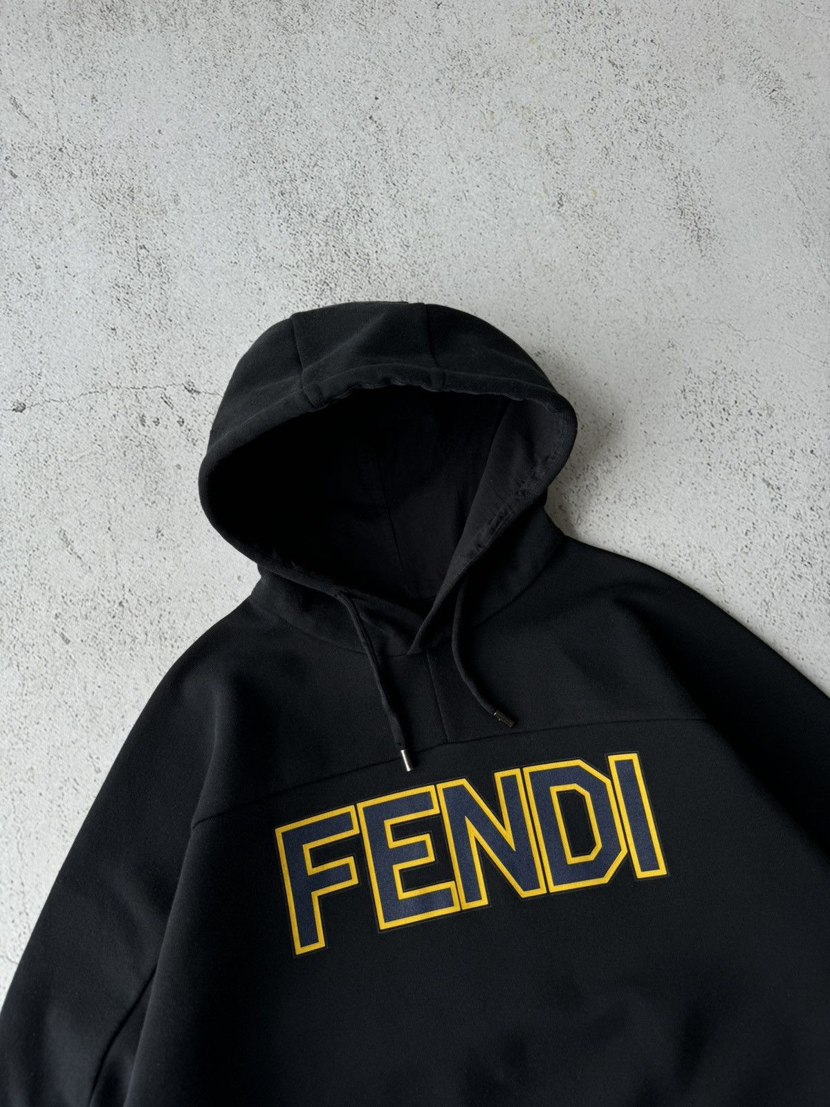 Fendi Fendi Roma Big Logo Black Hoodie Size US M / EU 48-50 / 2 - 5 Thumbnail