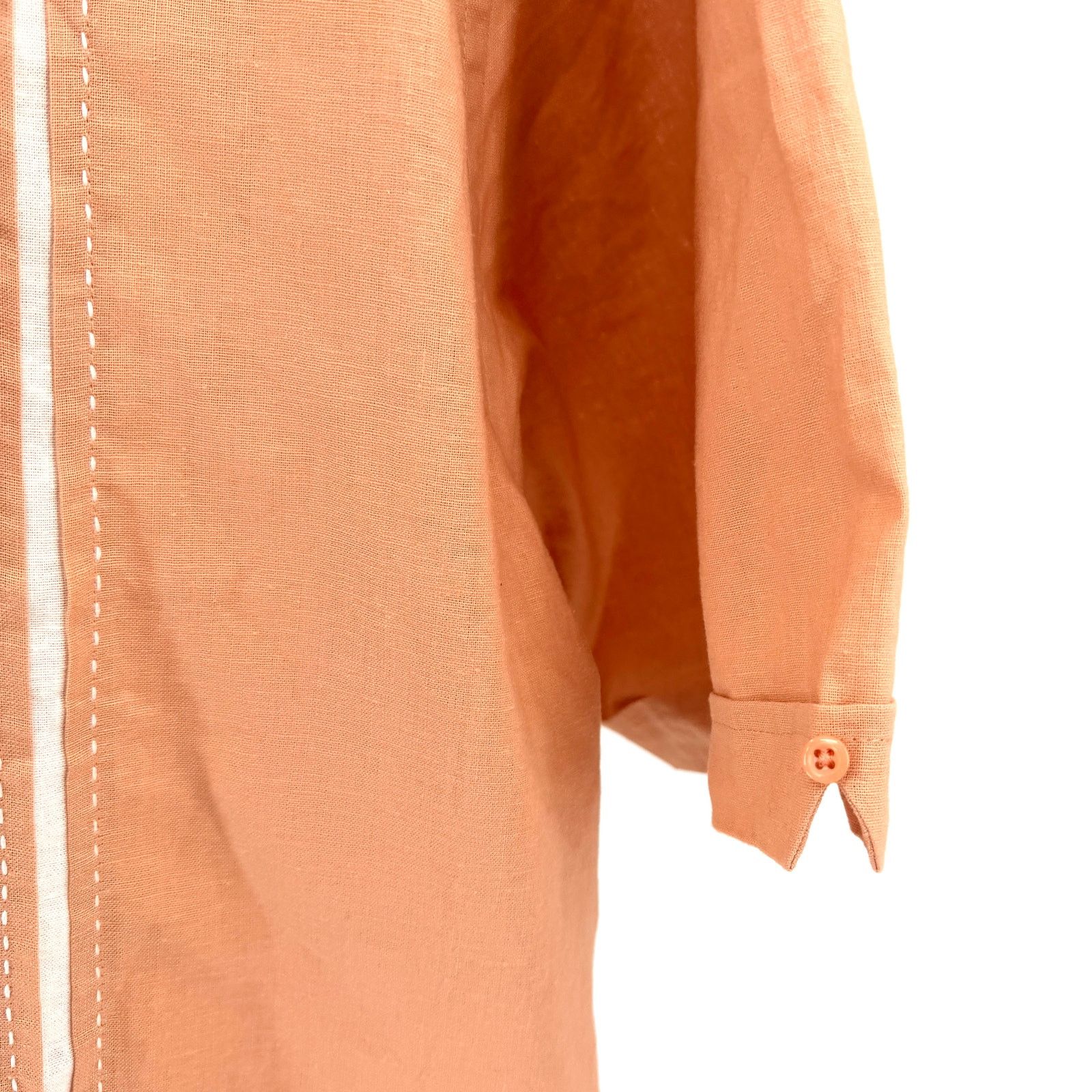Cubavera Adobe Tan White Trim Bowling Guayabera Short Sleeve Shirt Size US XXL / EU 58 / 5 - 4 Thumbnail