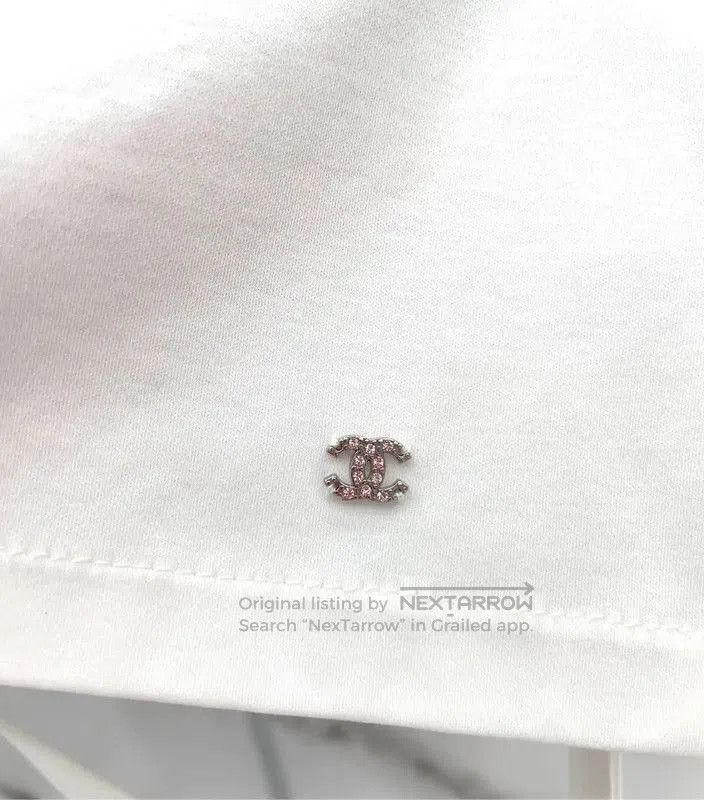 Chanel Chanel White Cotton Embroidered Short Sleeve Top . Size L / US 10 / IT 46 - 6 Thumbnail