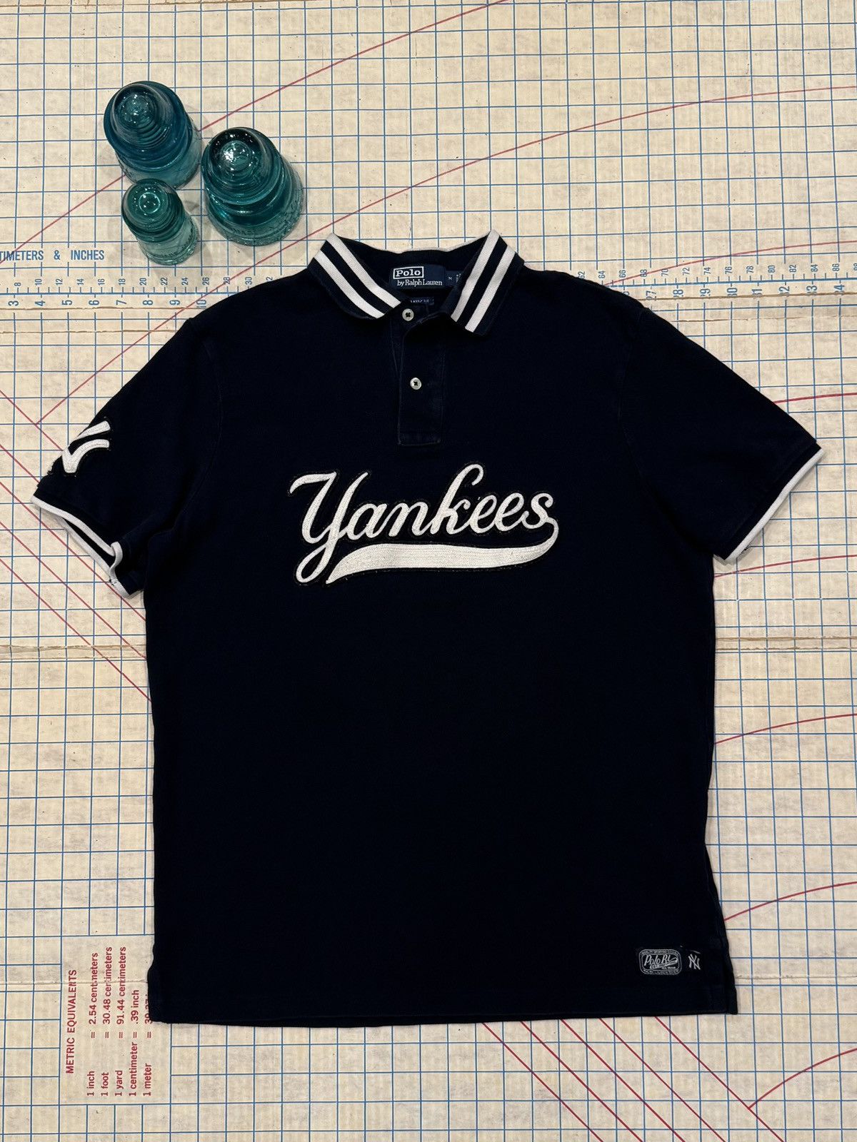 Polo Ralph Lauren Polo Ralph Lauren New York Yankees Polo Golf Shirt Size Med Size US M / EU 48-50 / 2 - 1 Thumbnail