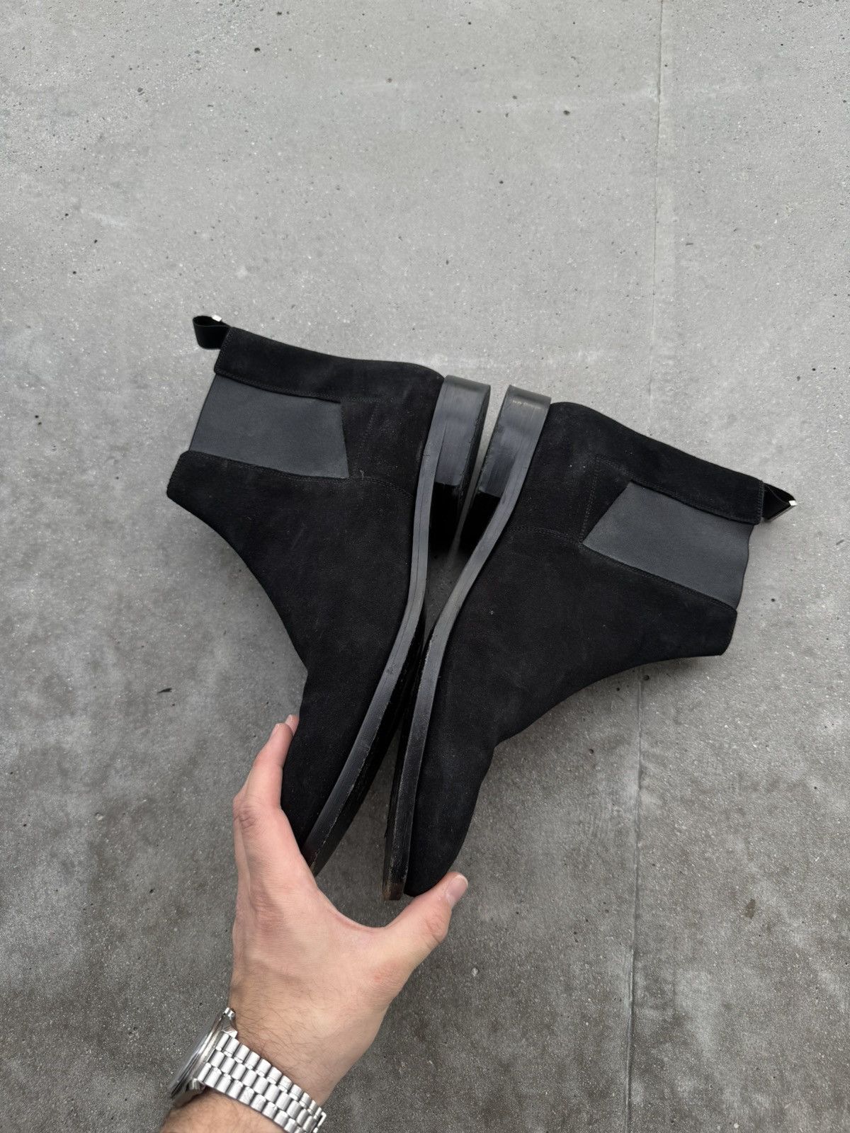 Balenciaga × Designer RARE Balenciaga chelsea Boots suede archival piece Size US 10.5 / EU 43-44 - 3 Thumbnail
