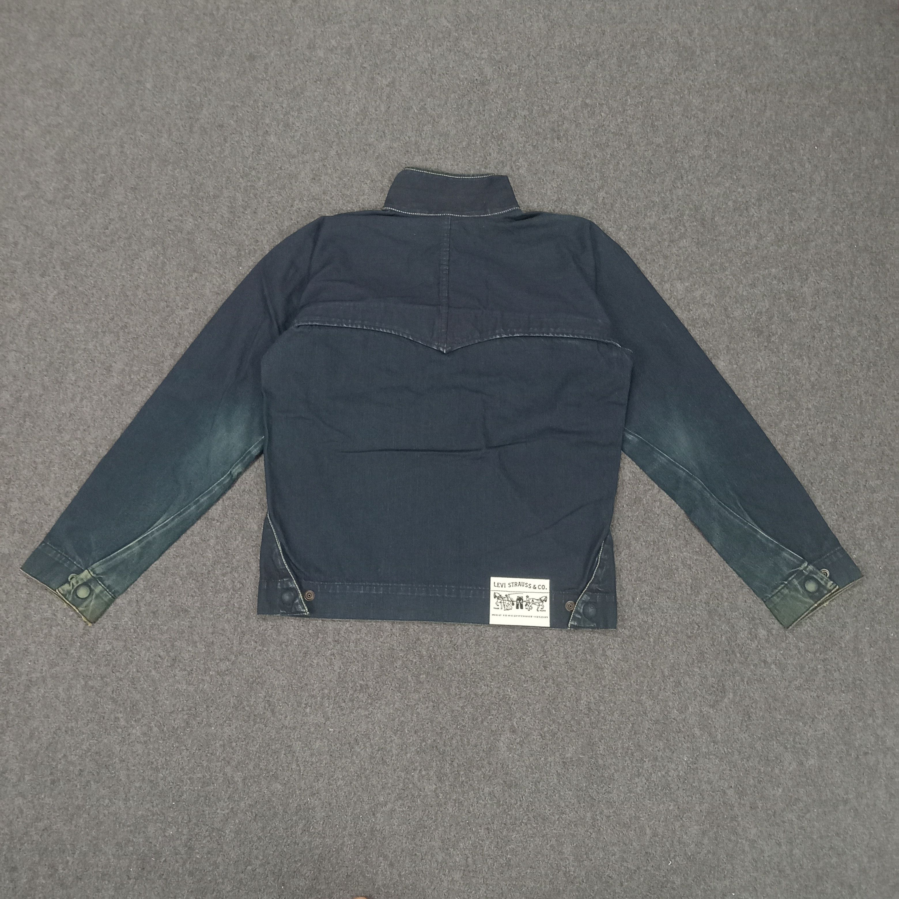 Levi's Levi's Strauss & Co Button Denim Bikers Style Jacket Size US M / EU 48-50 / 2 - 4 Thumbnail