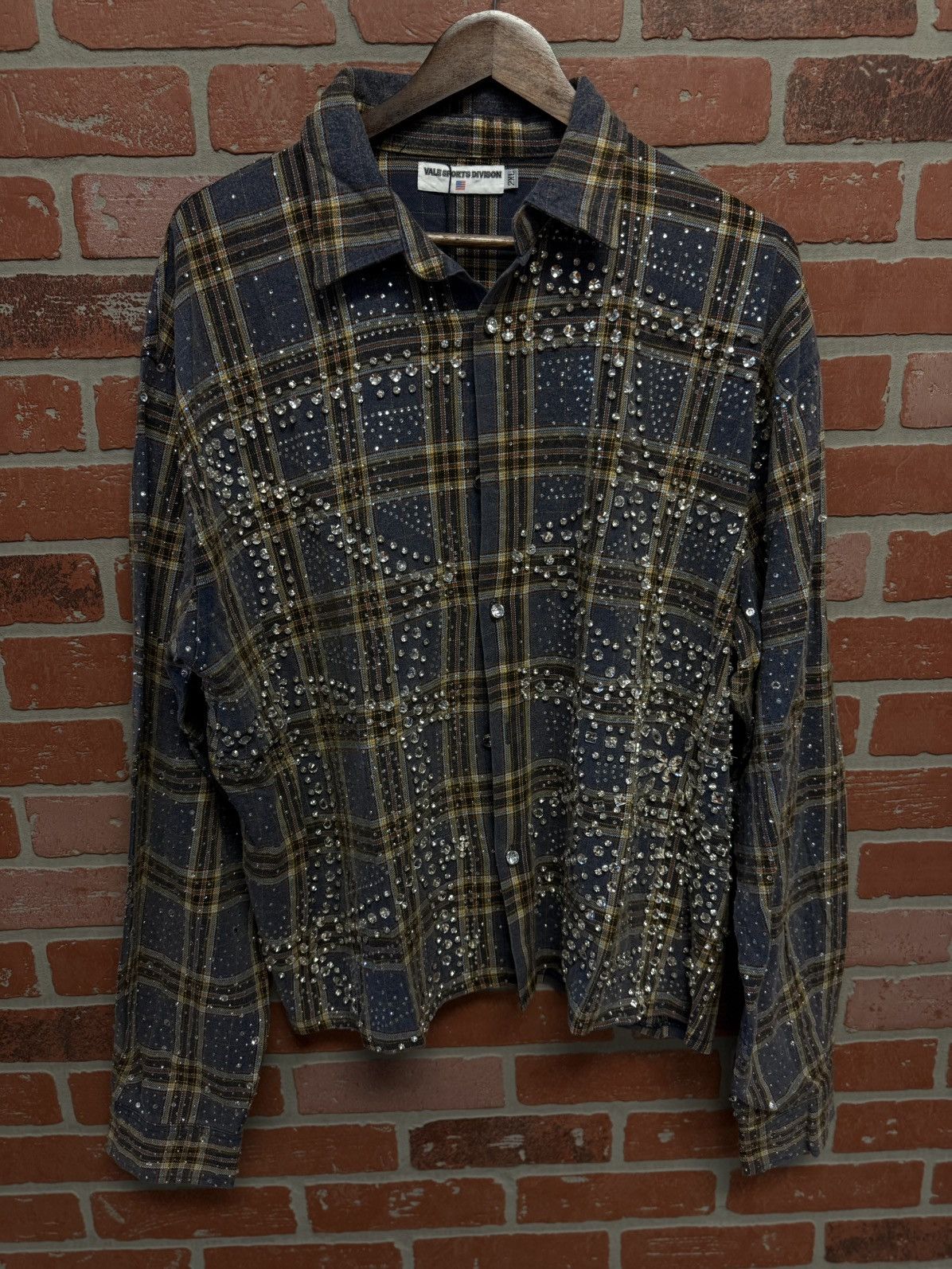 Vale Valley Crystal Flannel Long Sleeve Stones Size XXL (NEW) 💎 Size US XXL / EU 58 / 5 - 1 Thumbnail