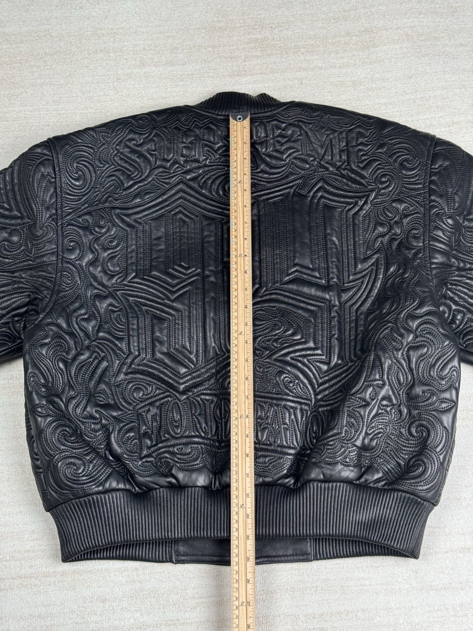 Supreme Mister Cartoon Embroidered Leather Jacket Size US M / EU 48-50 / 2 - 12 Thumbnail
