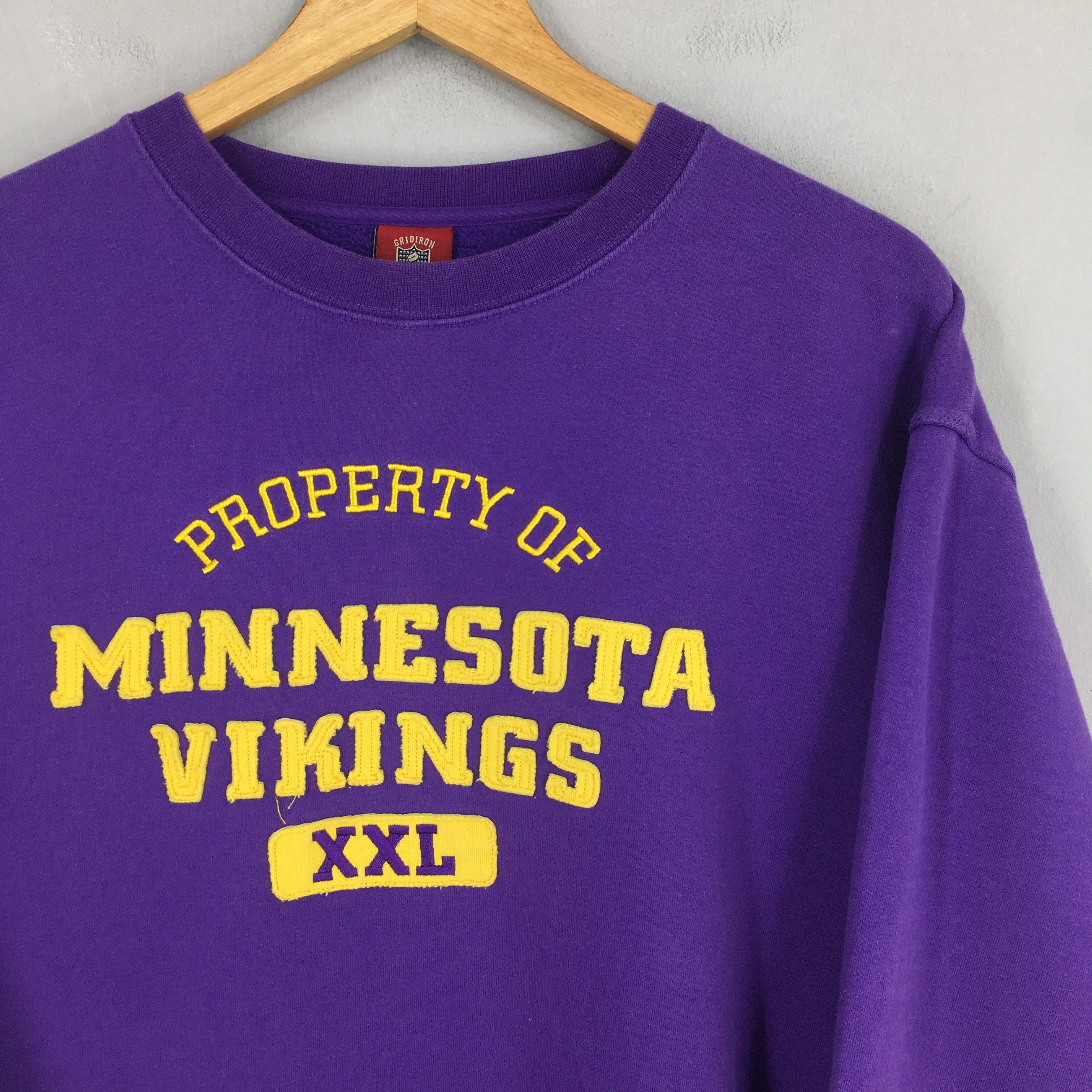 NFL × Vintage Vintage Minnesota Vikings NFL Rugby Purple Crewneck Large Size US L / EU 52-54 / 3 - 2 Thumbnail