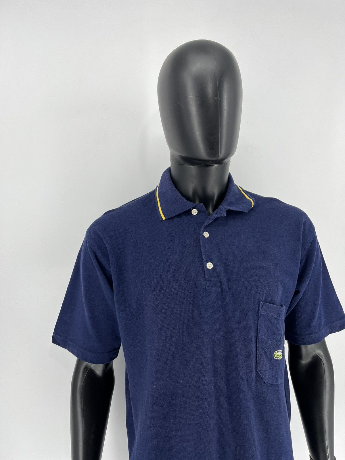 Lacoste × Vintage Vintage Chemise Lacoste Big Logo Made in France Polo t-shirt Size US M / EU 48-50 / 2 - 2 Thumbnail