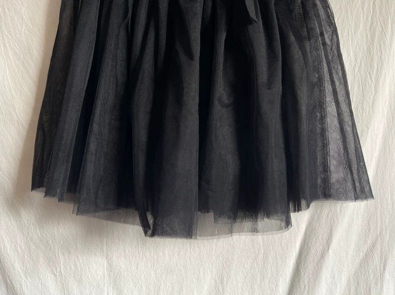 Comme des Garcons Comme des Garcons size XXS Black gauze lace-up fluffy skir Size 23" - 3 Thumbnail