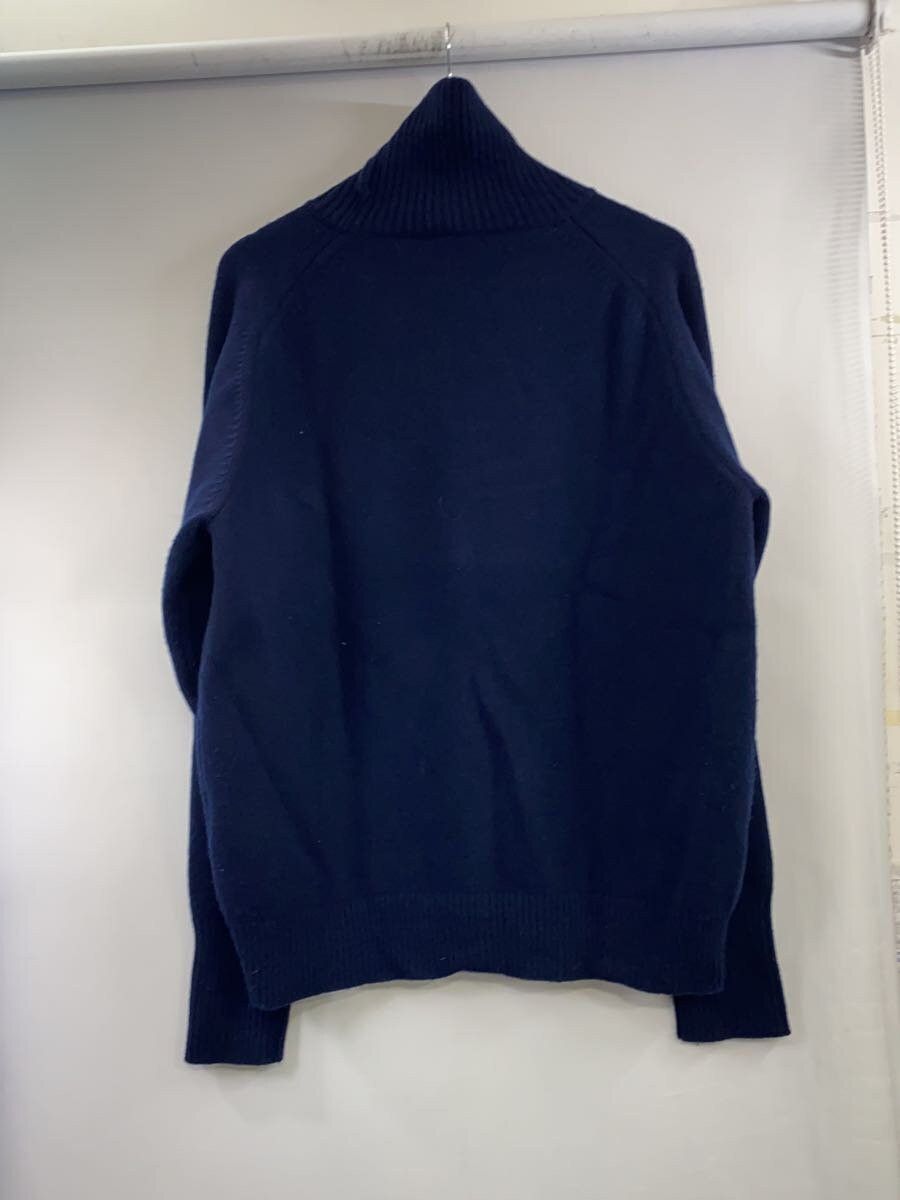 A.PRESSE Blue Wool Turtleneck Sweater Size US L / EU 52-54 / 3 - 2 Thumbnail