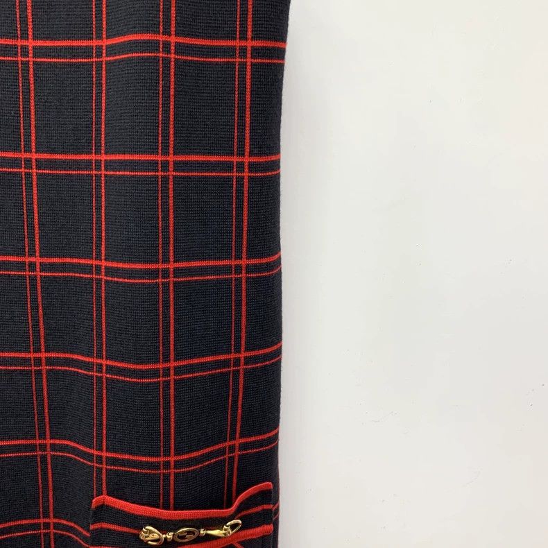 Gucci Gucci Color-blocked pocket horse buckle plaid wool round n Size S / US 4 / IT 40 - 6 Thumbnail