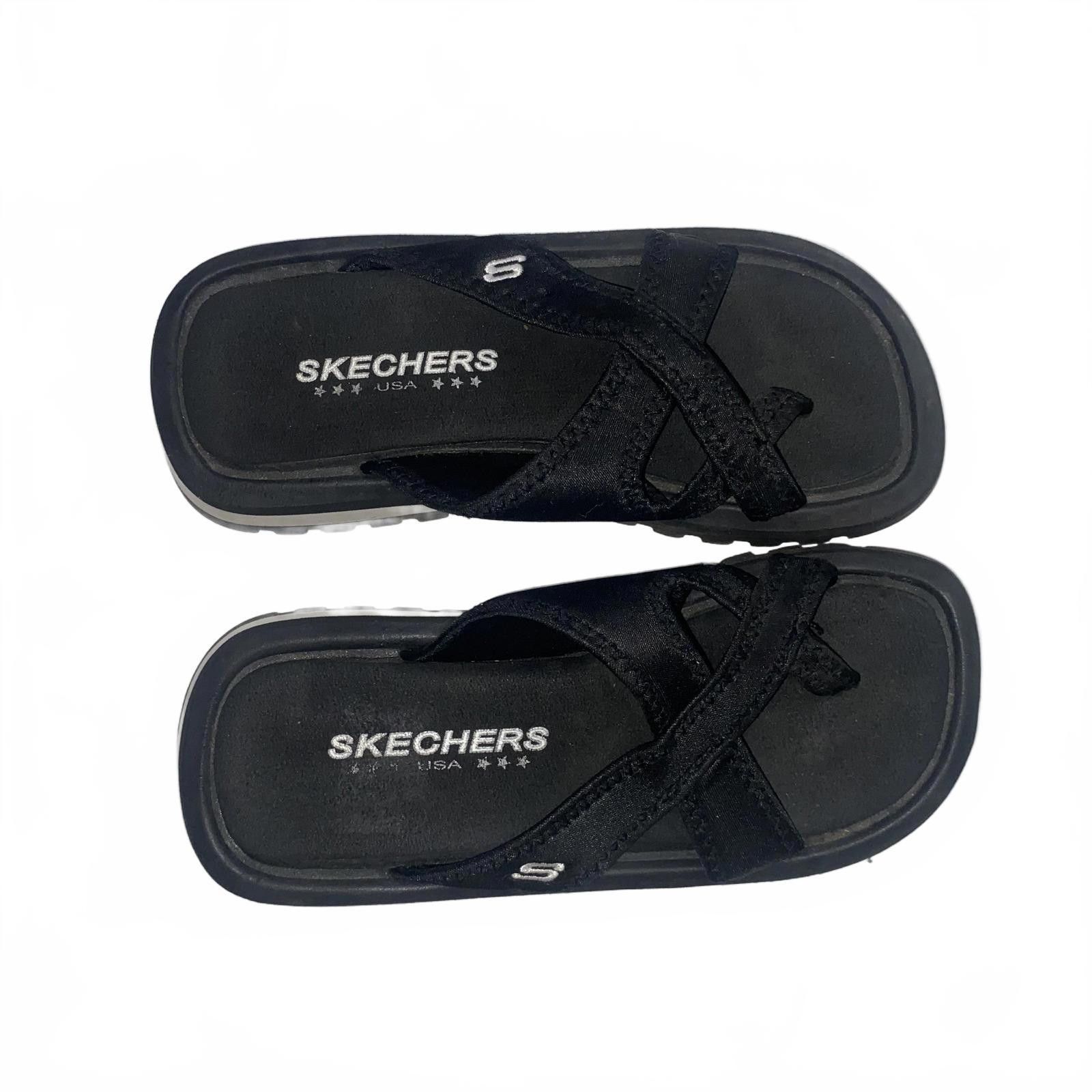 SKECHERS Y2k Skechers Black Chunky Sandals 5 Size US 5 / IT 35 - 2 Thumbnail
