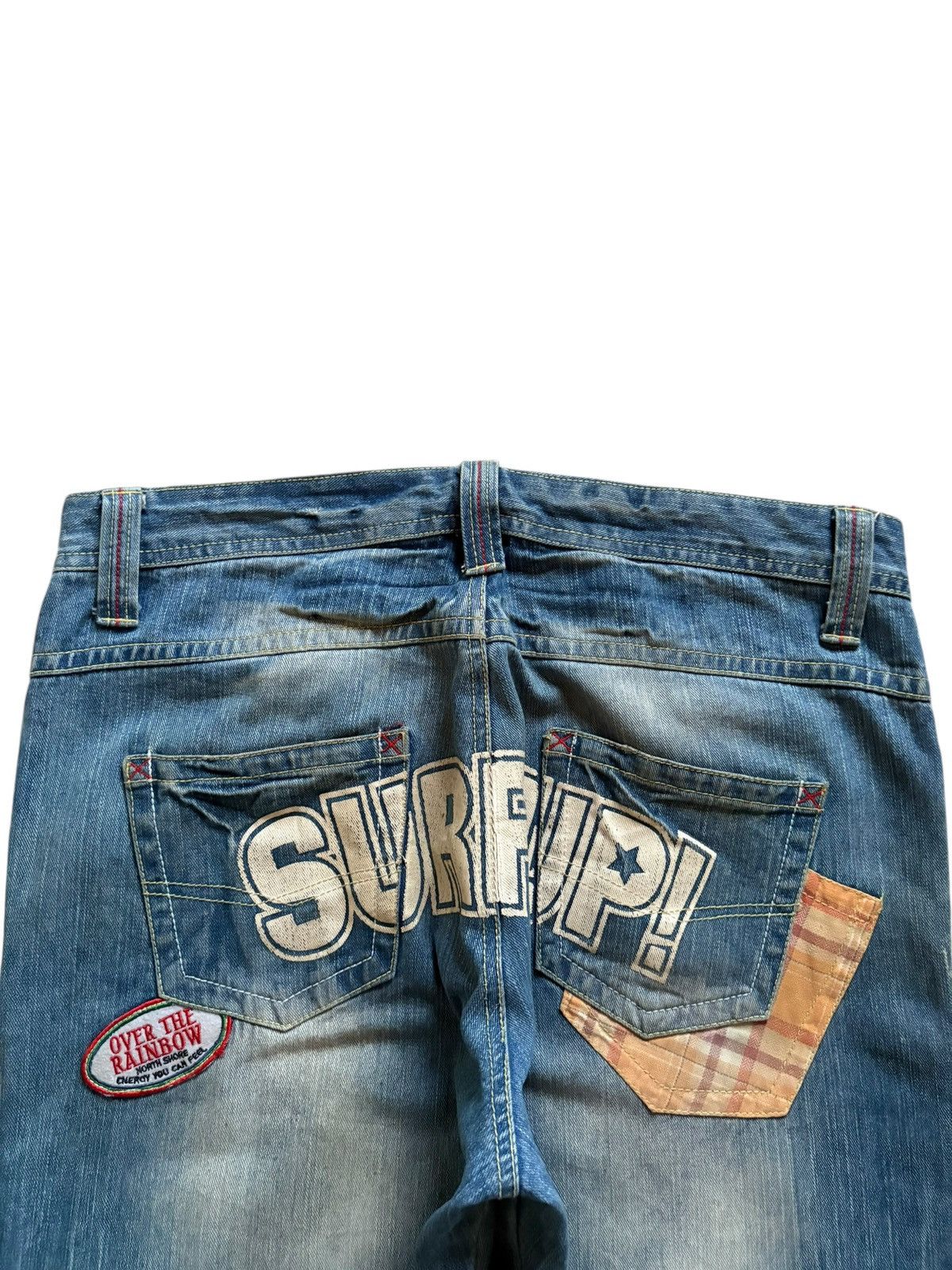 Japanese Brand Vintage Japanese Brand Faded Wash Surf Up Spell Out Jeans Size 38" / US 16 / IT 52 - 8 Thumbnail