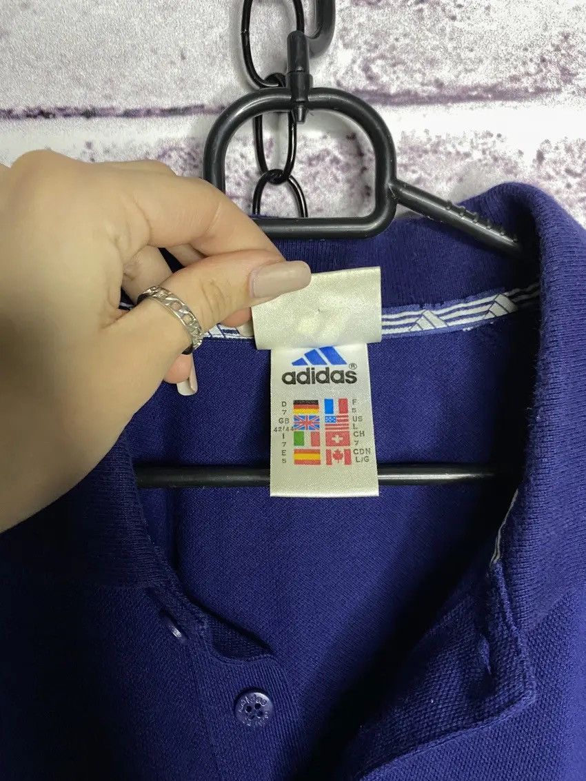 Adidas 🫐MENS vintage polos Adidas blue STREETWEAR y2k 🫐 Size US L / EU 52-54 / 3 - 6 Thumbnail