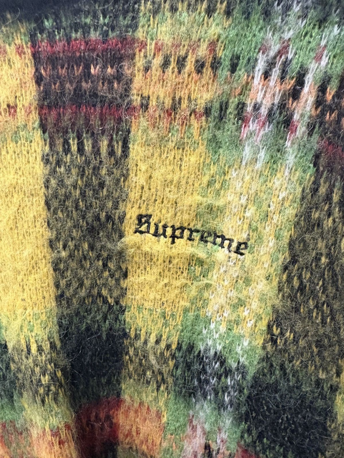 Supreme Supreme Mohair Plaid Knit Sweater Size US L / EU 52-54 / 3 - 3 Thumbnail