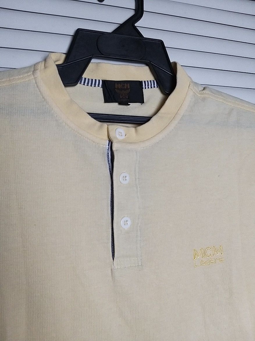 MCM NICE💥MCM LEGERE HALF BUTTON T SHIRT Size US M / EU 48-50 / 2 - 3 Thumbnail