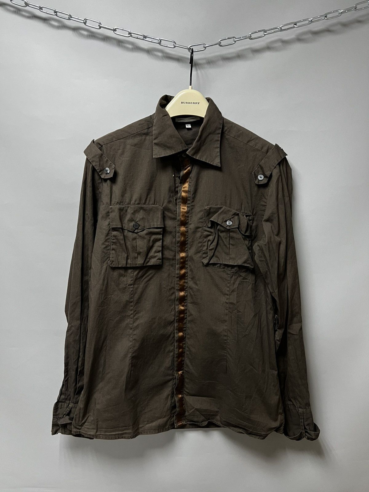 Daniele Alessandrini Daniele Alessandrini Shirt Brown y2k Size US L / EU 52-54 / 3 - 1 Thumbnail