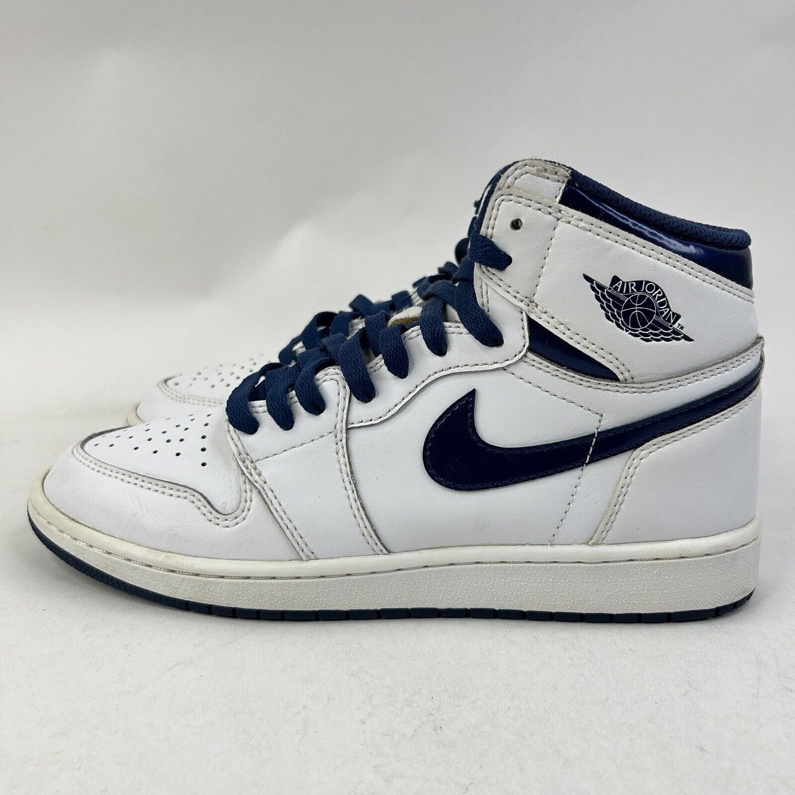 Nike Nike Air Jordan 1 High OG GS “Navy Metallic” 2024 Size US 8.5 / IT 38.5 - 6 Thumbnail