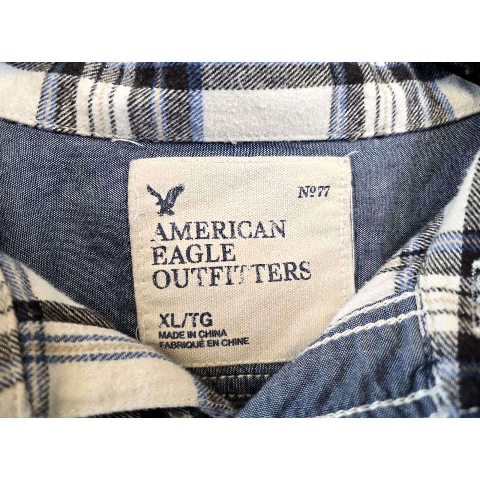 American Eagle Outfitters American Eagle Outfitters Shirt XL Multicolor Plaid Flannel Button-Up Casual Casual, Travel Mens Womens Unisex Adults Size XL / US 12-14 / IT 48-50 - 4 Thumbnail