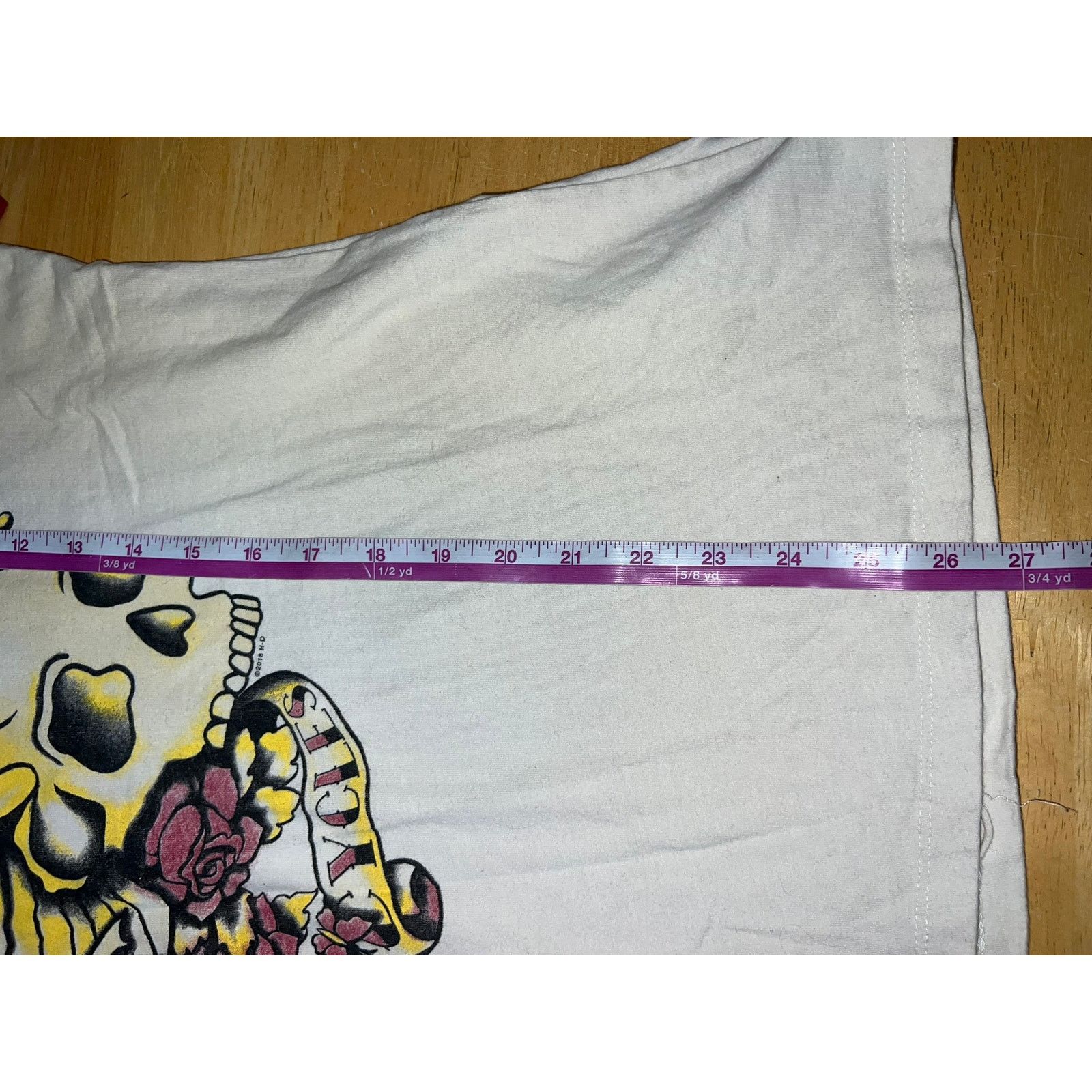 Vintage Womens Y2K Harley Davidson Skull Shirt White Red Top Tee XL Size XL / US 12-14 / IT 48-50 - 9 Thumbnail