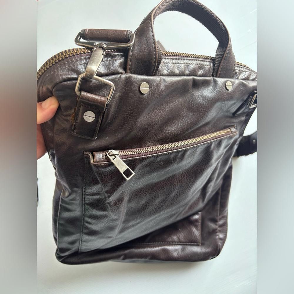 Samsara Matt & Nat Brown Vegan Leather Shoulder Bag