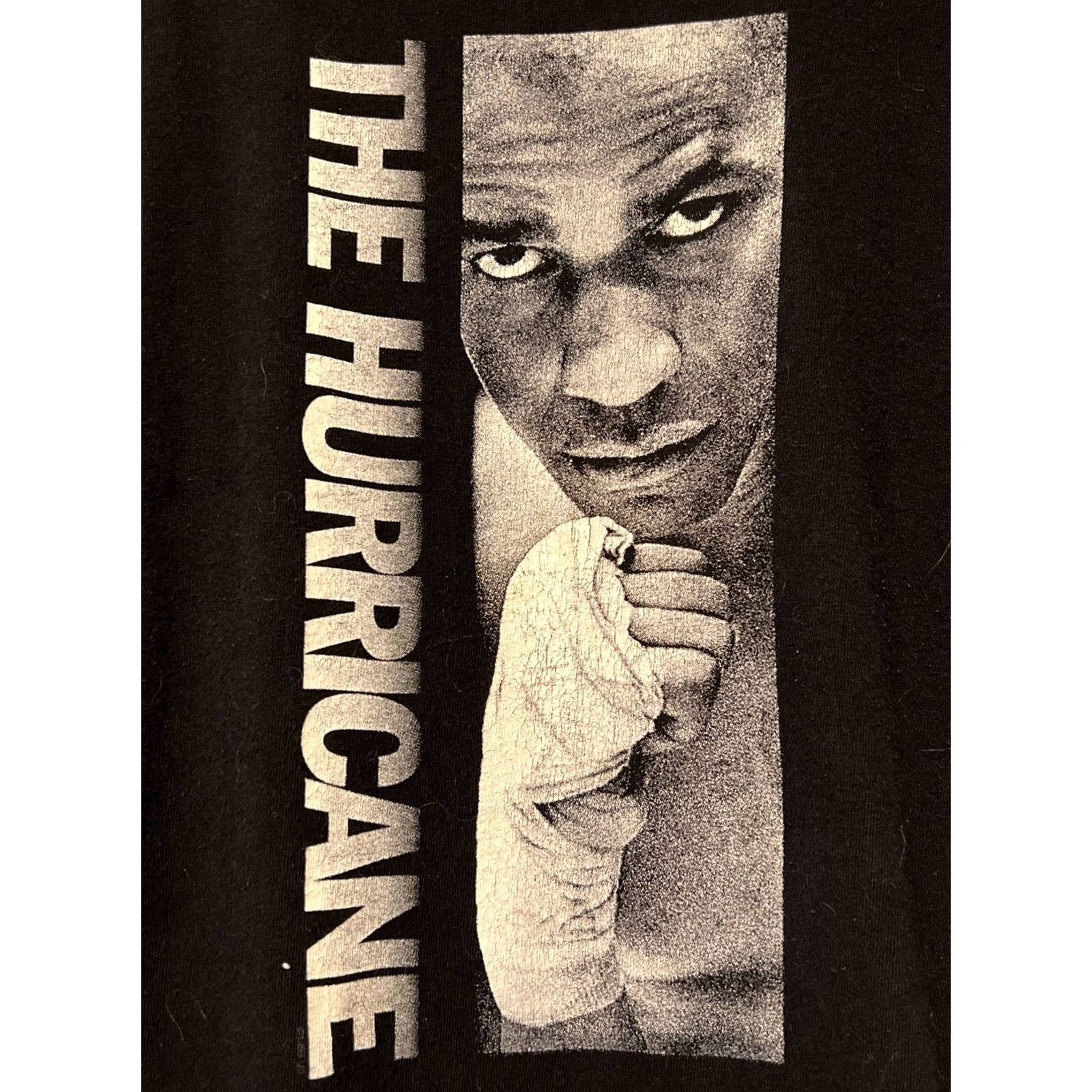 Vintage VINTAGE 1999 The Hurricane Movie Promo T Shirt Denzel Washington Boxing XL Black Mens Size US XL / EU 56 / 4 - 2 Thumbnail