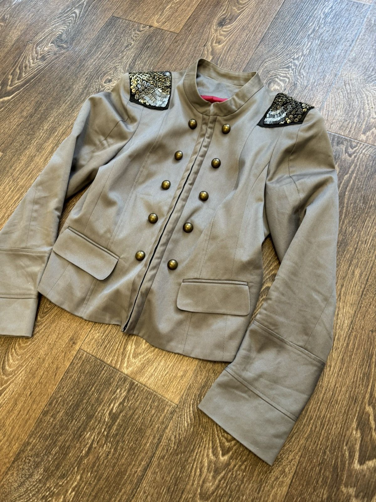 Le Grande Bleu (L.G.B.) Vintage Hussar Napoleon Button Blazer Jacket Size US S / EU 44-46 / 1 - 5 Thumbnail