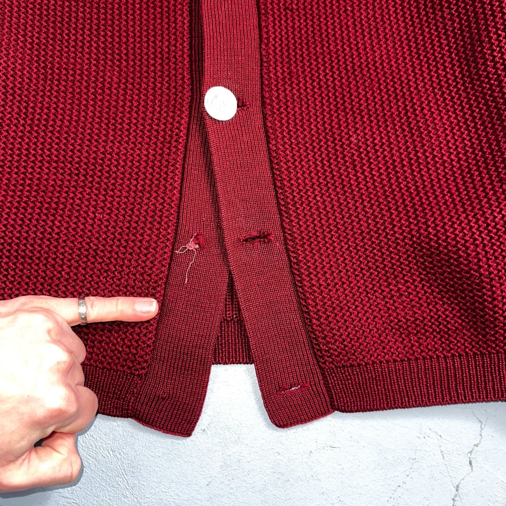 Vintage VINTAGE Meister Sweater M Women’s Wool Austria Pullover Red V Neck Cardigan 60s Size M / US 6-8 / IT 42-44 - 6 Thumbnail