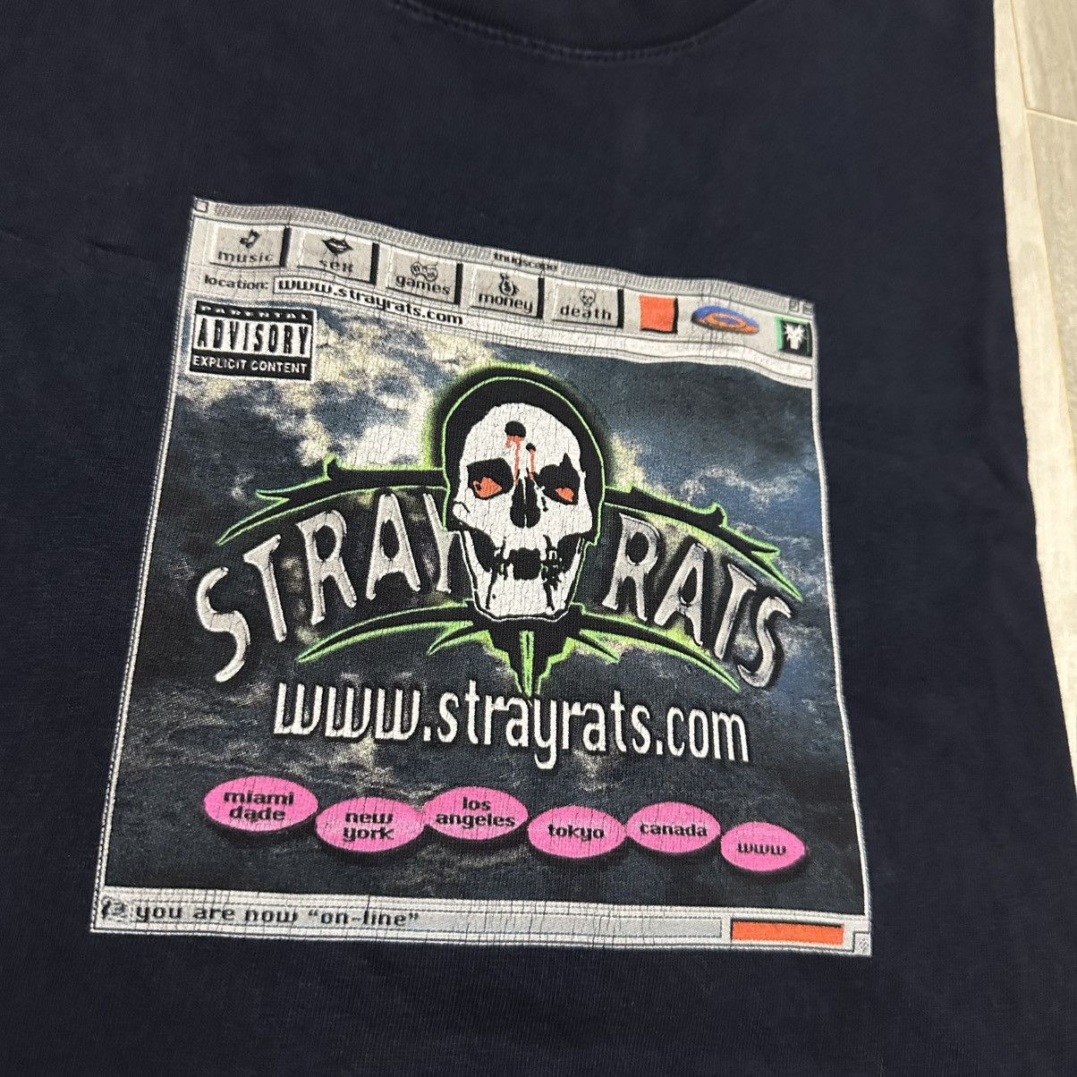 Stray Rats Stray rats website tee supreme stussy skate palace vans Size US XL / EU 56 / 4 - 2 Thumbnail