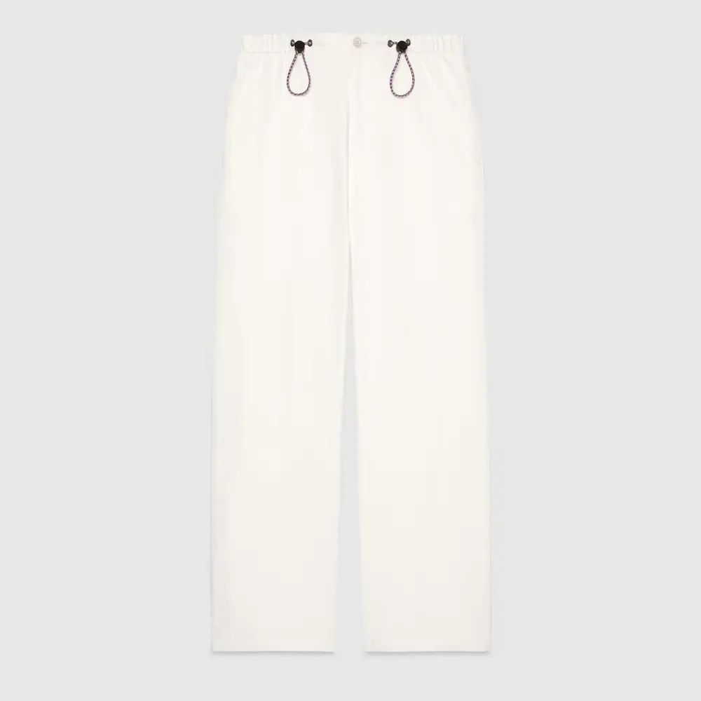 Gucci o1mt1gz0525 Cotton Drill Pant With Embroidery in White Size US 38 / EU 54 - 1 Thumbnail