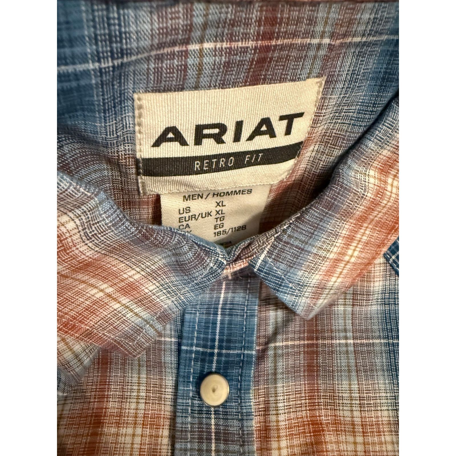 Ariat Ariat Hadrian Retro Fit Shirt Blue Heaven Size XL Size US XL / EU 56 / 4 - 5 Thumbnail