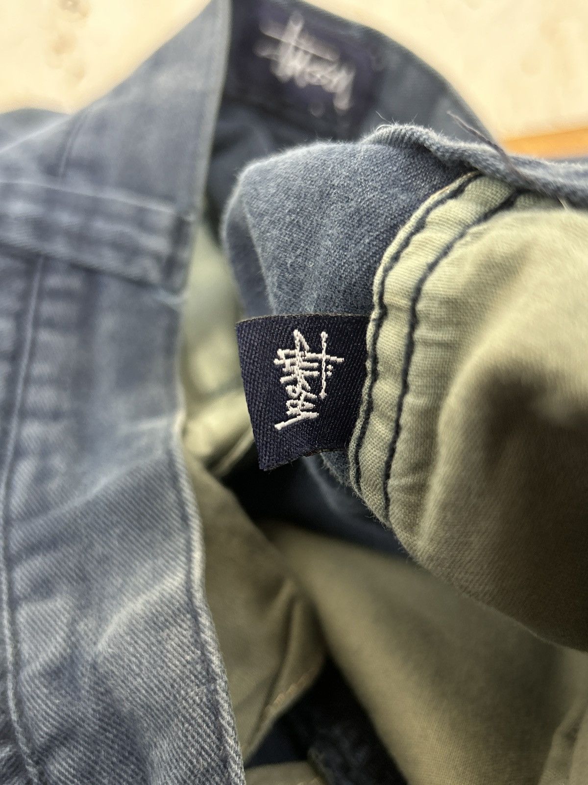 Stussy 90s Vintage Stussy Star Embroidery Cargo Shorts Navy Blue Size US 30 / EU 46 - 13 Thumbnail