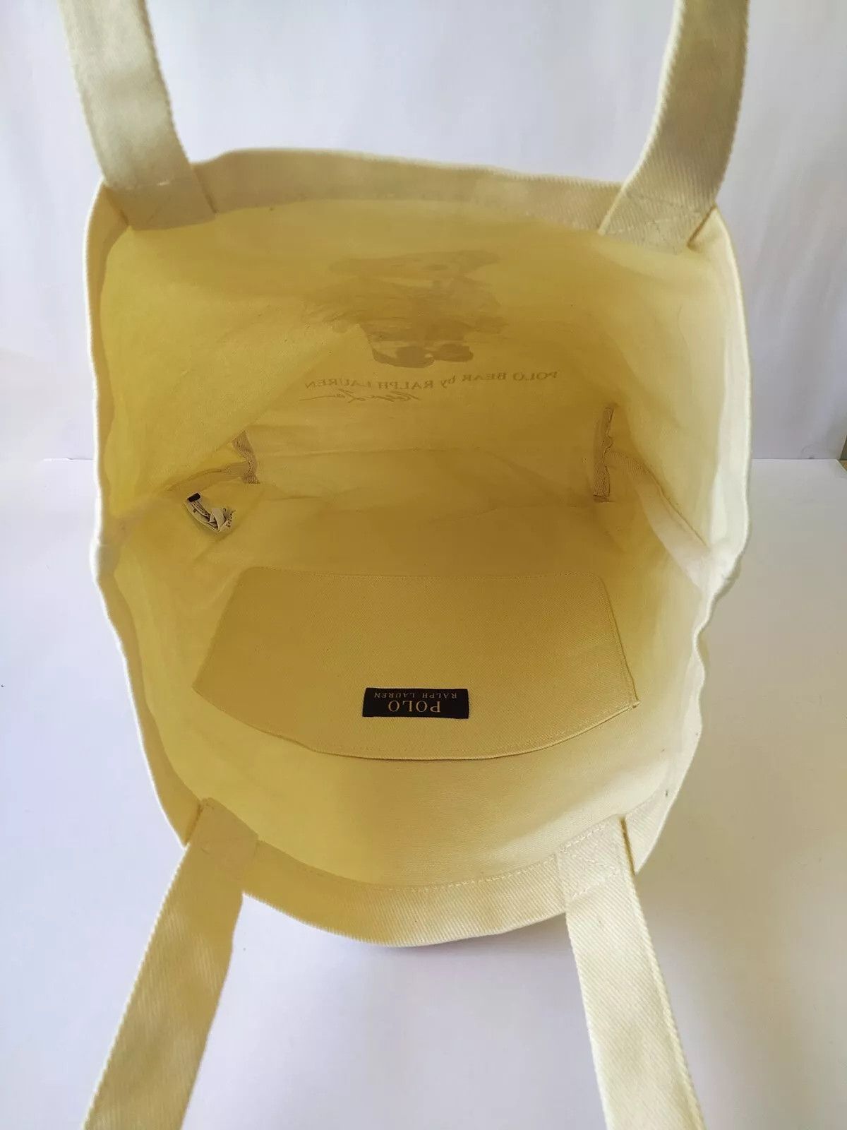 Polo Ralph Lauren Polo Ralph Lauren Polo Bear Cotton Canvas Tote Bag IFD 8036 Size ONE SIZE - 7 Thumbnail
