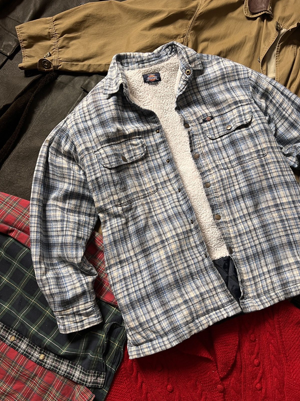 Dickies Vintage Dickies Overshirt Winter Jacket 90s Skating Striped Size US M / EU 48-50 / 2 - 3 Thumbnail