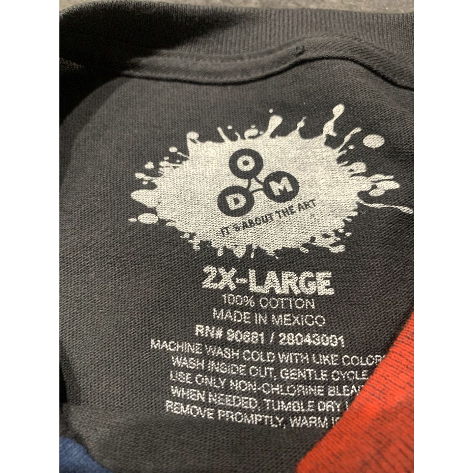 X-LARGE DOM Men's American Flag T-Shirt Distressed Short Sleeve 2XL Multicolor Size US XXL / EU 58 / 5 - 5 Thumbnail