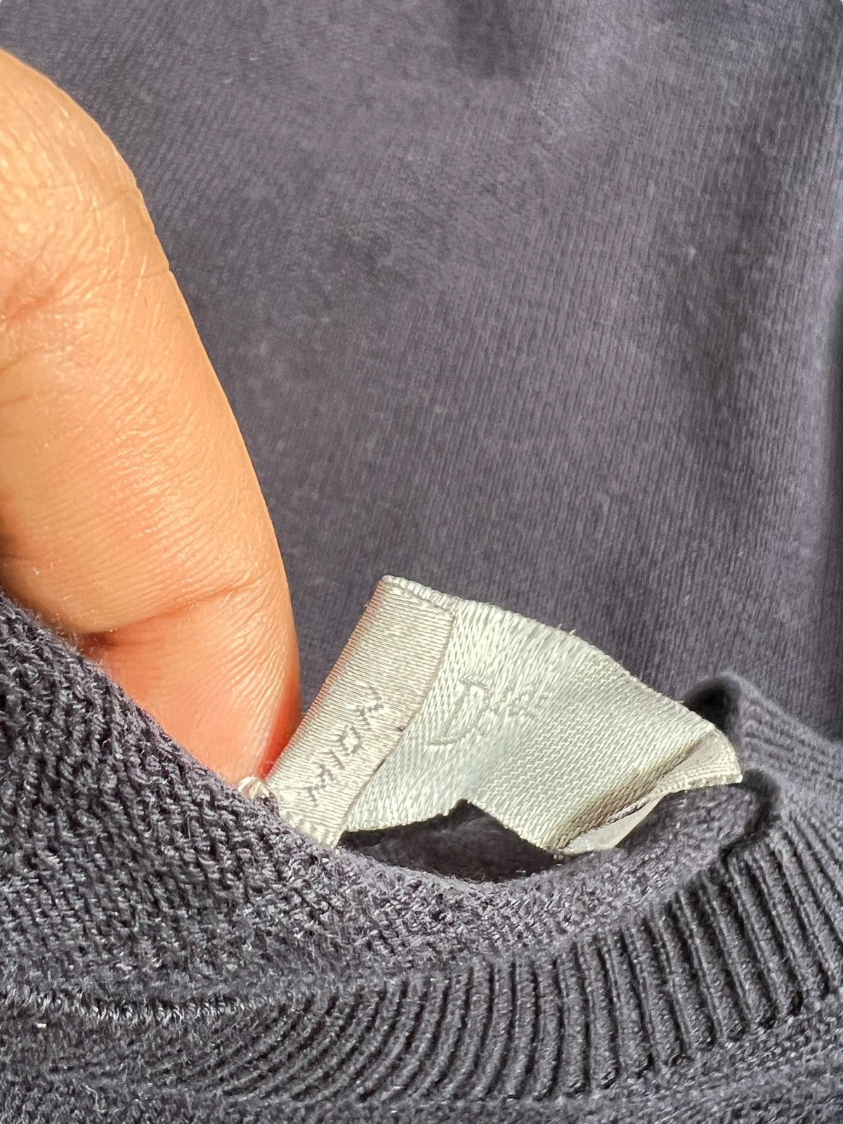 Dior × Hedi Slimane Dior Navy Blue Knitwear Sweater Size US M / EU 48-50 / 2 - 12 Thumbnail