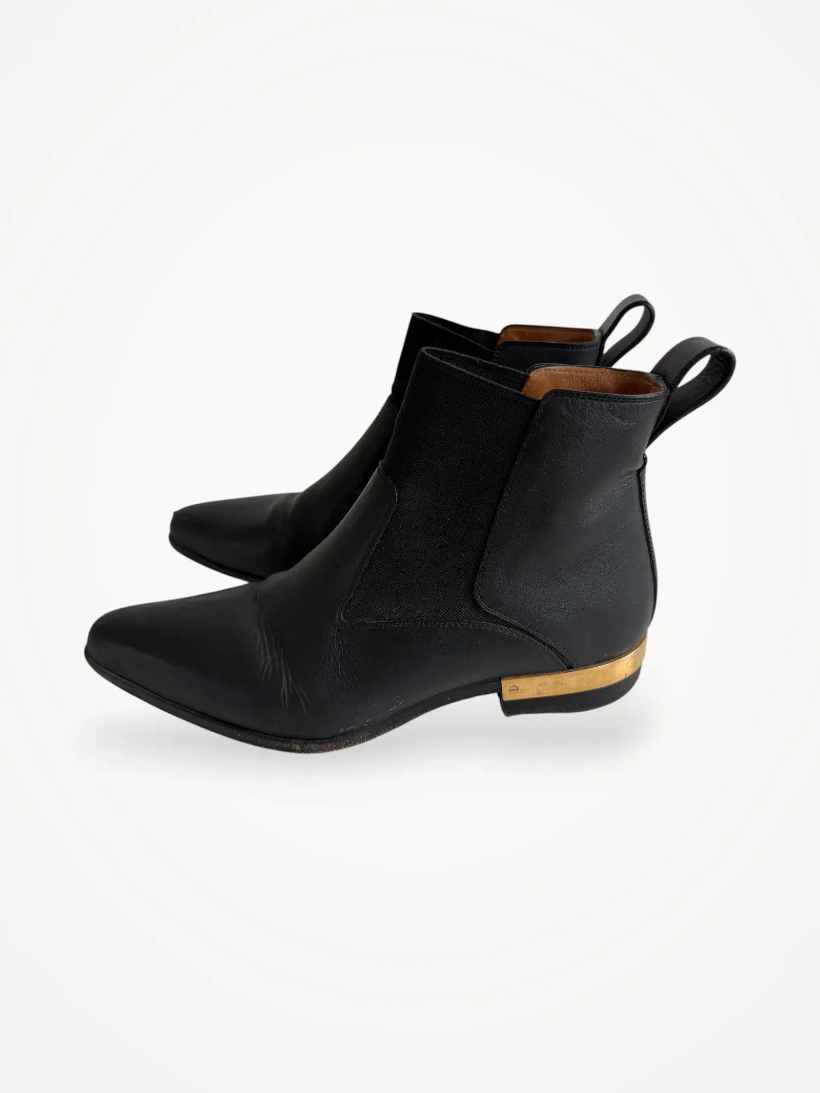 Chloe Chloé Chloé “Metal Plate Heel” Chelsea boots Boots Size US 8 / IT 38 - 1 Thumbnail