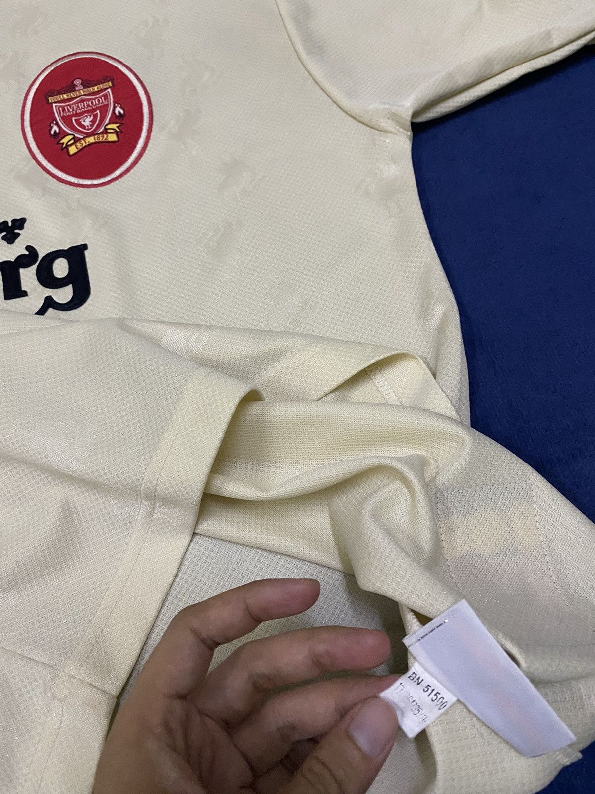 Reebok × Vintage Very Rare Vintage 96' 97' Liverpool Away Kit Size US XL / EU 56 / 4 - 9 Thumbnail