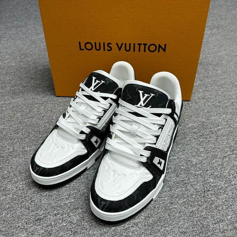 Louis Vuitton Louis Vuitton Panda Print Low-Top Trainers 0079 Size US 9.5 / EU 42-43 - 1 Thumbnail
