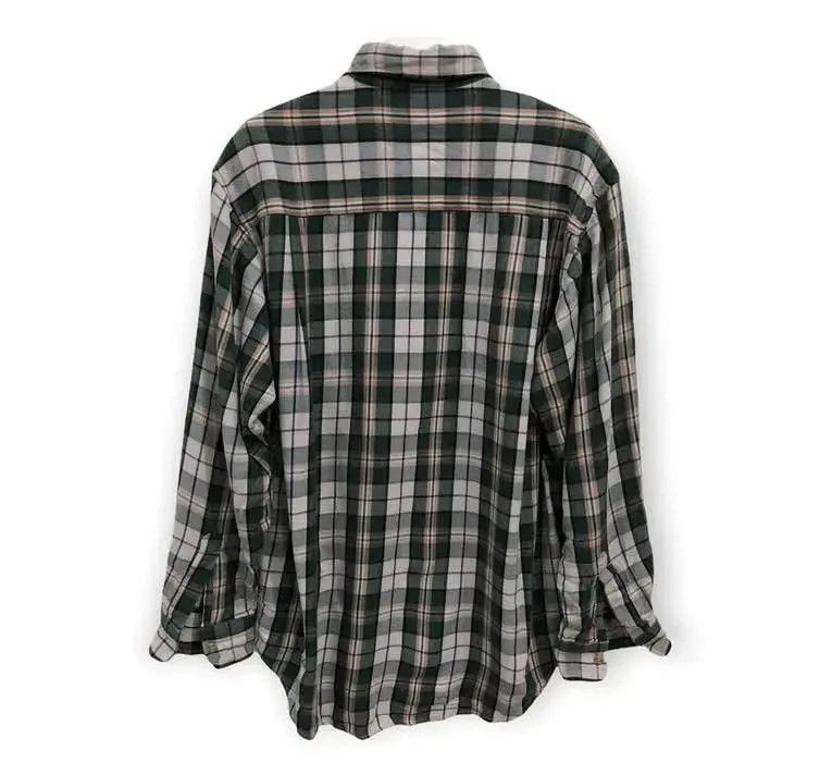 Flannel × Vintage Vintage Cantebury Wood Plaid Tartan Flannel Shirt 👕 Size US L / EU 52-54 / 3 - 4 Thumbnail