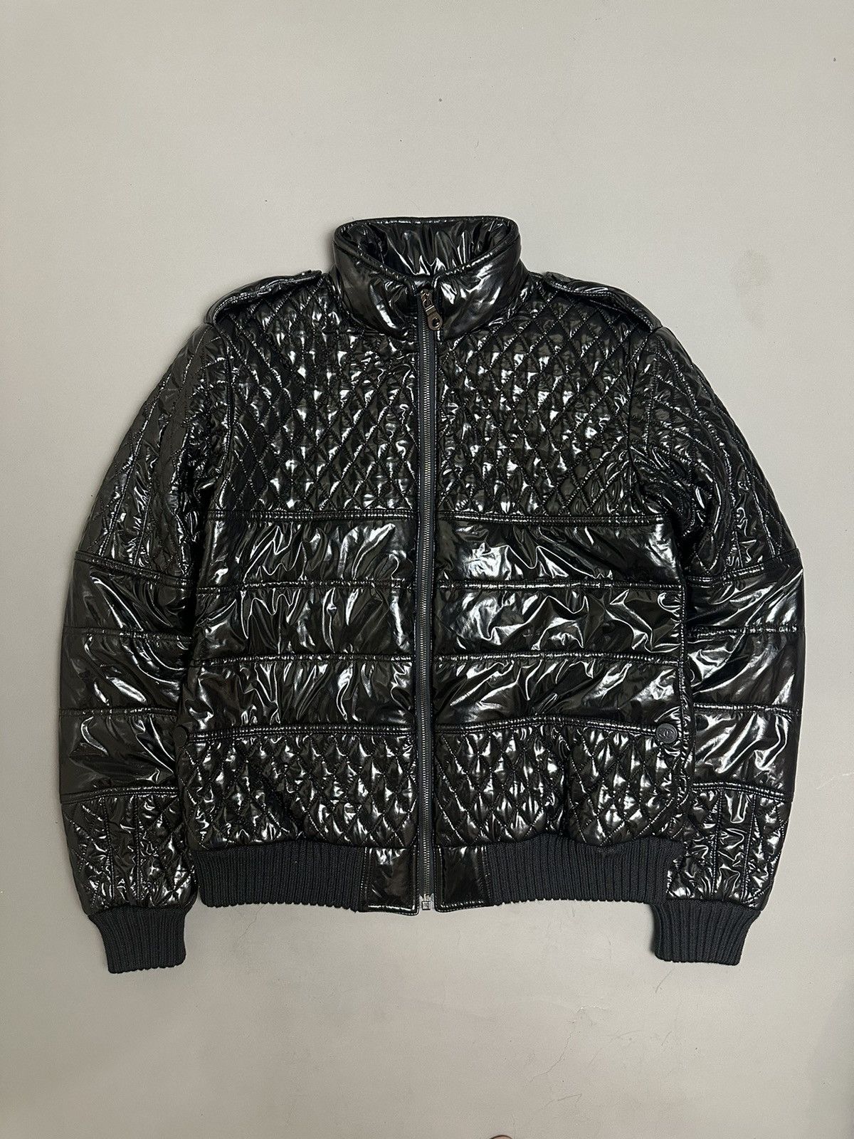 image of Chanel Quilted Black Puffer Jacket, Men's (Size Medium)