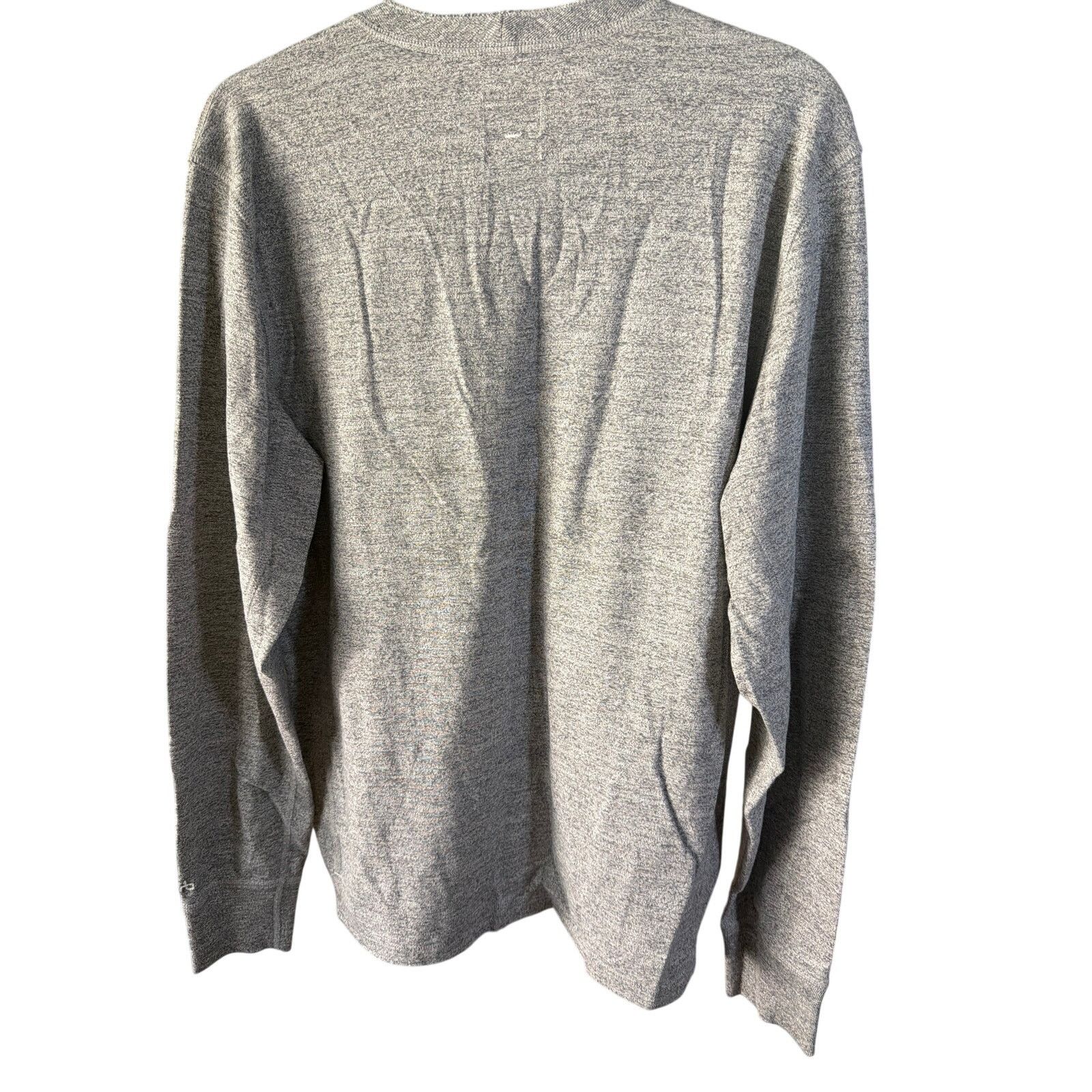 Rag & Bone 0268 Rag & Bone Classic Long Sleeve Henley Shirt Grey Size US L / EU 52-54 / 3 - 4 Thumbnail