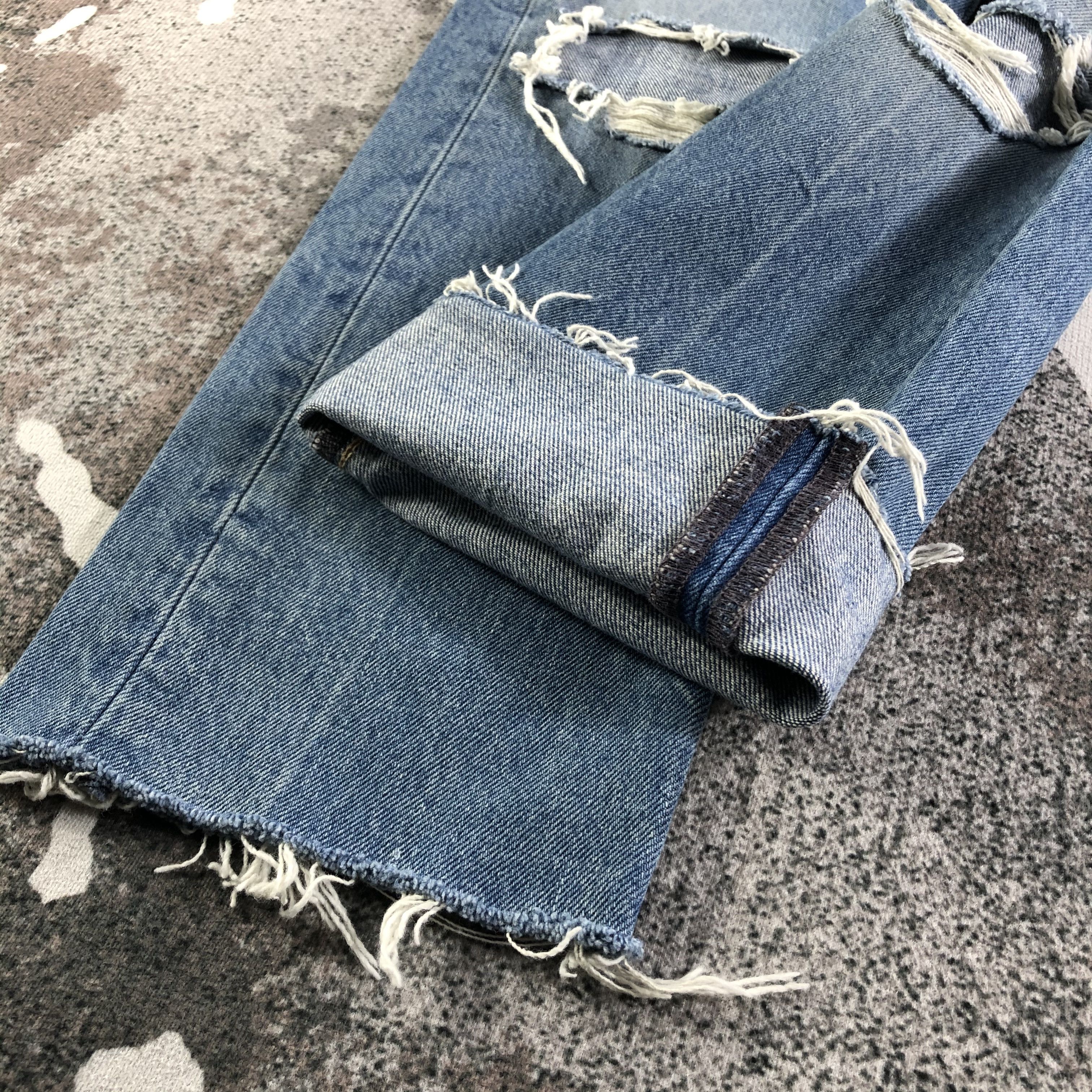 Levi's Levis 501 Jeans Ripped Denim KJ2249 Size US 28 / EU 44 - 7 Thumbnail