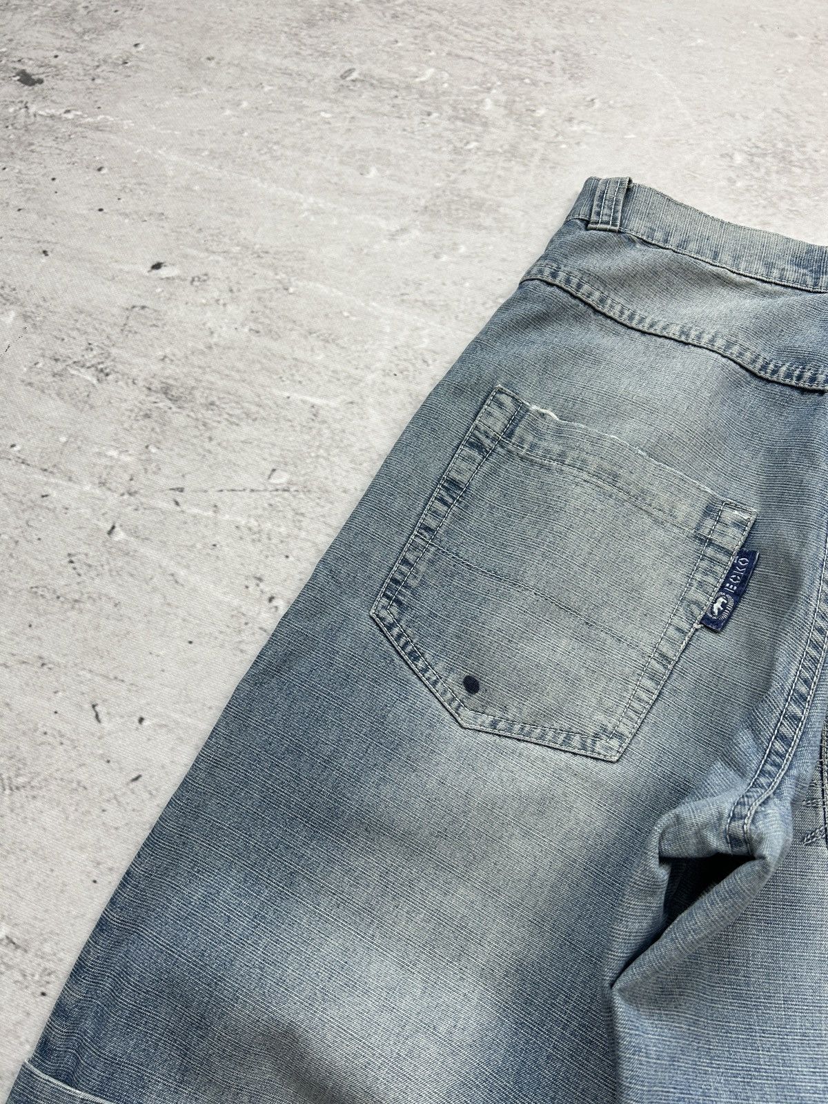 Ecko Unltd. 💥Vintage Ecko Unltd Baggy Big Logo Washed Blue Denim Jeans💥 Size US 30 / EU 46 - 12 Thumbnail