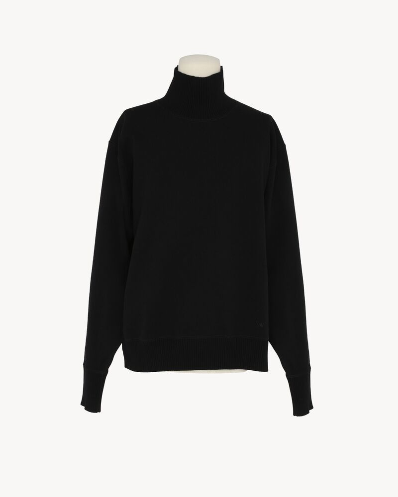 Saint Laurent Paris o1b1hav111125 813764 Sweaters in Noir Size US M / EU 48-50 / 2 - 1 Thumbnail