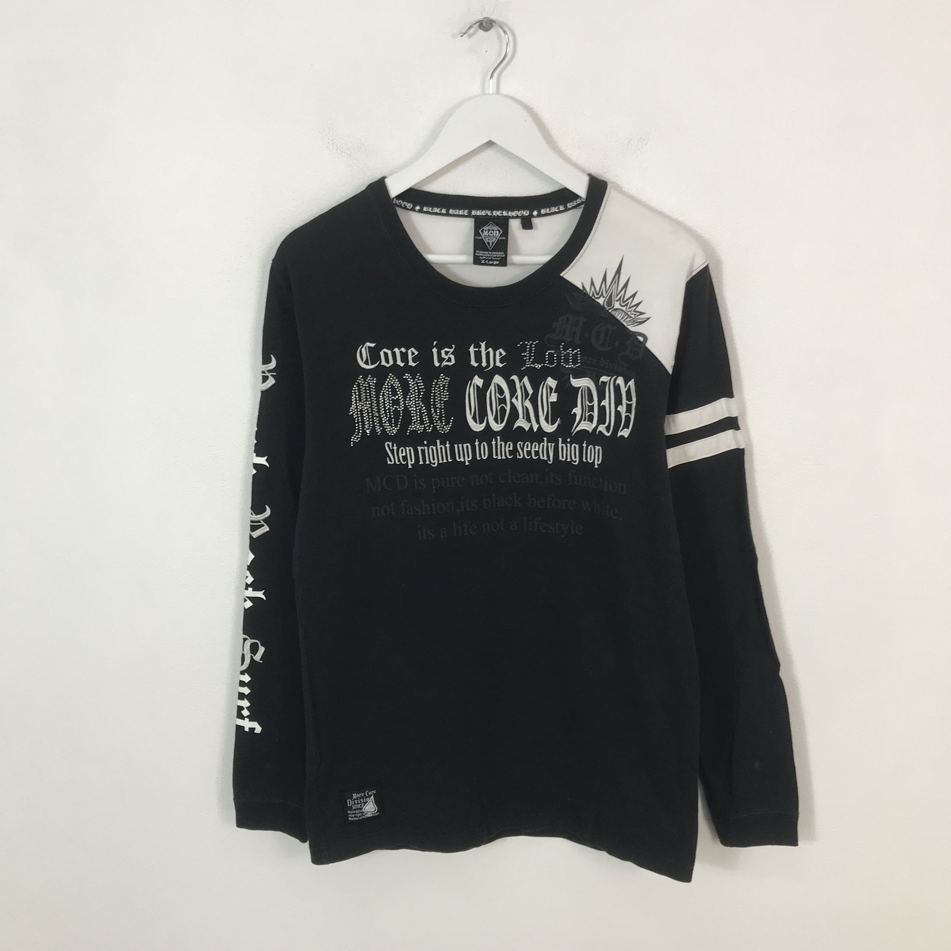 Japanese Brand MCD punk style more core division long sleeve t-shirt Size US XL / EU 56 / 4 - 1 Thumbnail