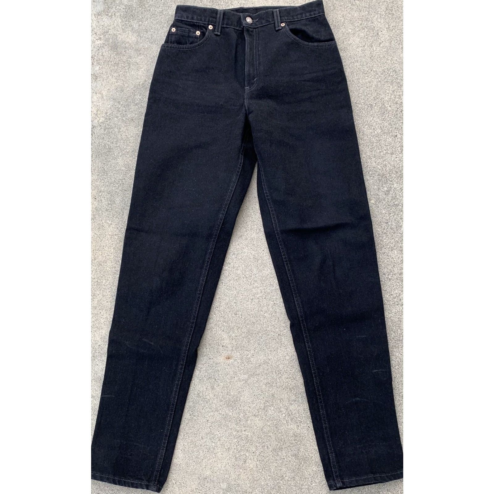 Levi's VINTAGE Levi's 550 Jeans Black 29" Waist 8 REG L High Rise Mom Relaxed 90s Retro Denim Jeans Women's Shoes? Size 30" / US 8 / IT 44 - 5 Thumbnail