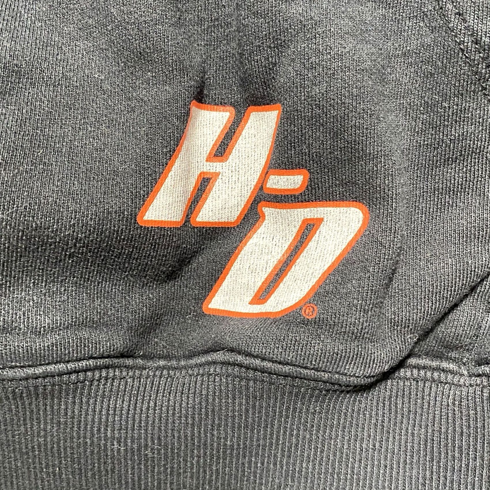 Harley Davidson VINTAGE Harley-Davidson Sweatshirt Logo Pullover Hooded XL Black Men Size US XL / EU 56 / 4 - 3 Thumbnail