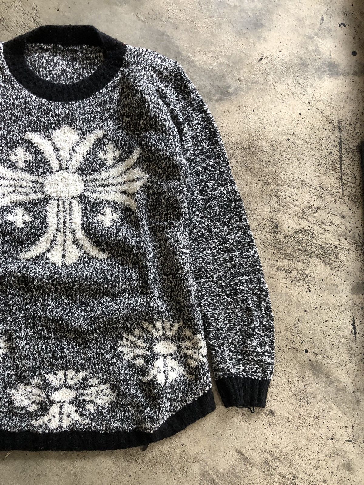 If Six Was Nine × Japanese Brand × Le Grande Bleu (L.G.B.) JAPANESE STYLE KNIT LIKE CHROME HEART Size US S / EU 44-46 / 1 - 2 Thumbnail